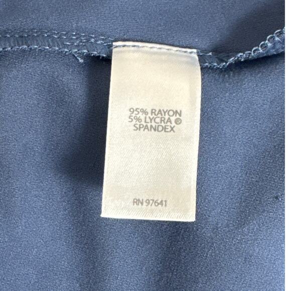 NWT J. Jill Wearever Belted A Line Jersey Knit Dress in Twilight Blue Size M - Picture 7 of 10